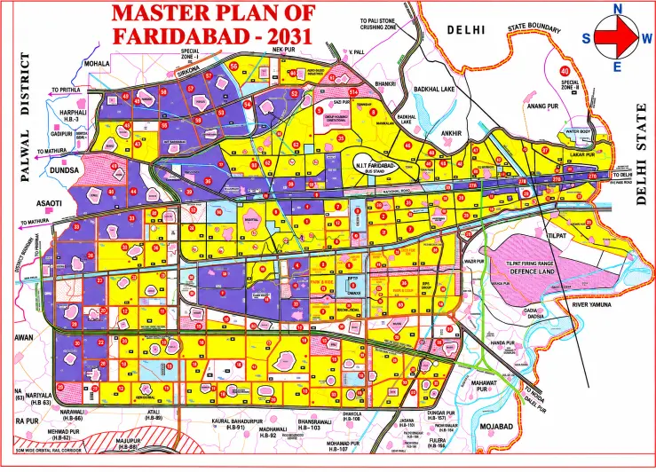 Greater Faridabad Master Plan 2031 BPTP Location